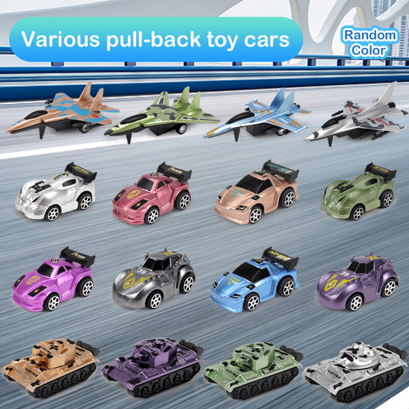 سيارة صغيرة التراجع للأطفال ، نموذج طائرة دبابات ، سيارات الجمود ، ألعاب الأولاد ، Diecasts ، هدية عيد ميلاد ، جديد
