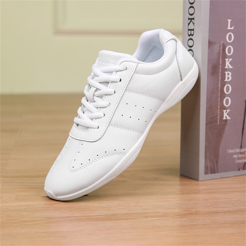 Белые кроссовки BAXINIER для девочек, обувь для тренировок, для малышей, для танцев, тенниса, обувь для детей, легкие Молодежные кроссовки для соревнований