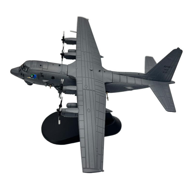 Model pesawat terbang logam Diecast, pesawat terbang serangan tanah berat AC130 skala 1/200, koleksi hadiah mainan anak