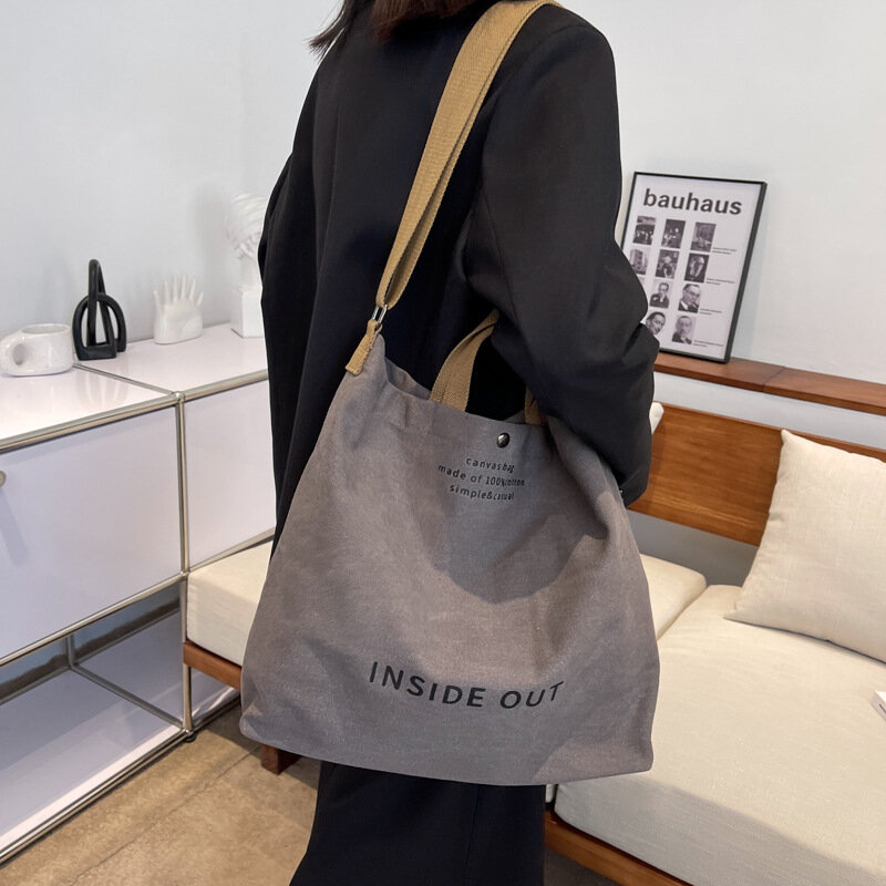 Große Kapazität Handtaschen Frauen Leinwand Umhängetasche Mode Große Tote Casual Design frau Taschen Khaki/Grün/Kaffee/grau Farbe Taschen