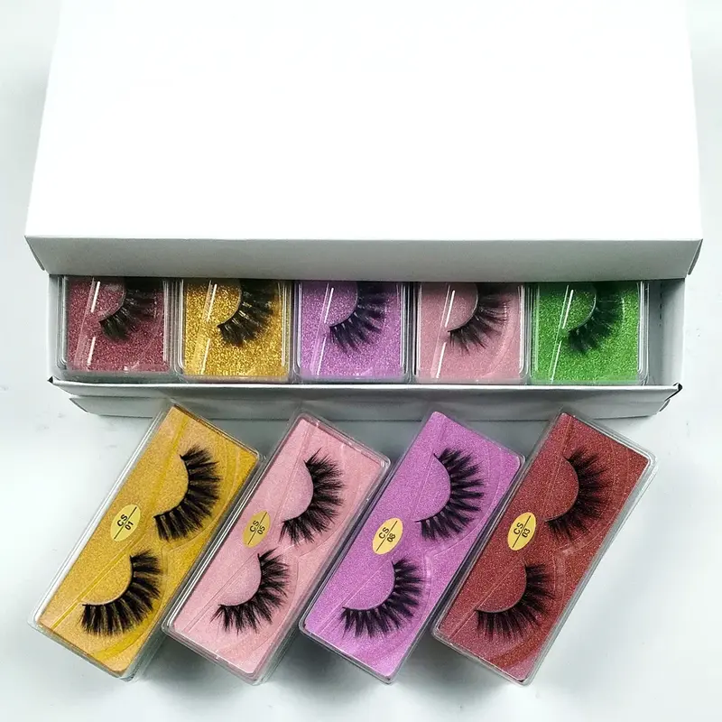 Lashes Bulk Wholesale 10pcs Natural False Eyelashes Pack Soft Thick 3d Mink Eyelashes Makeup Fluffy Mink Lashes Bulk