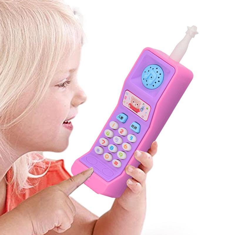 Kids Telephone Machine Cell Phone Toy Learning Machine Point Reading Electric Study Music Vocal Educational Gift Education Toys