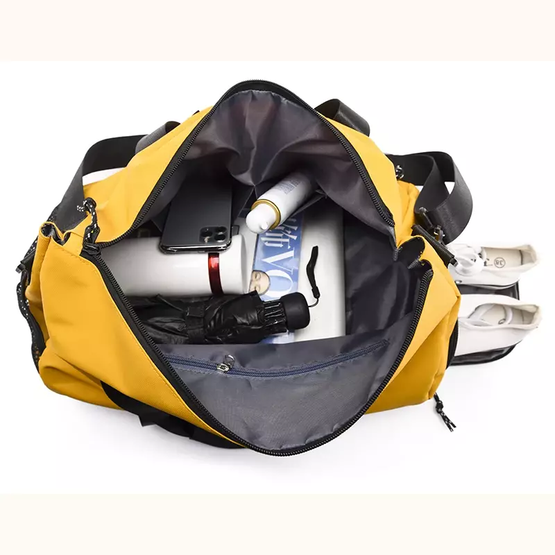 Bolsa de viaje de gran capacidad para gimnasio, seca y húmeda bolso deportivo de separación, mochila de Yoga portátil para equipaje