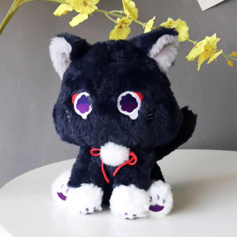 22cm Anime Scaramouche Katze niedlichen Plüsch Puppe Genshin Impact Wanderer Haustier Cosplay ausgestopft Kissen Spielzeug Geburtstags geschenk