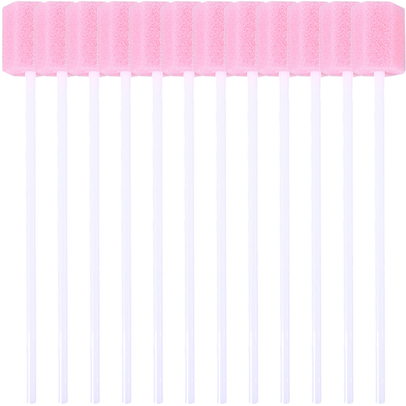 Esponja de limpieza de palillos de dientes, hisopo bucal para personas, cuidado bucal, rosa y anciano, 80 piezas