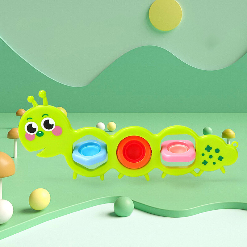 Baby Fidget giocattolo sensoriale Montessori Push Bubble Silicone Activity Motor Skills sviluppo educativo per bambini 0 12 mesi