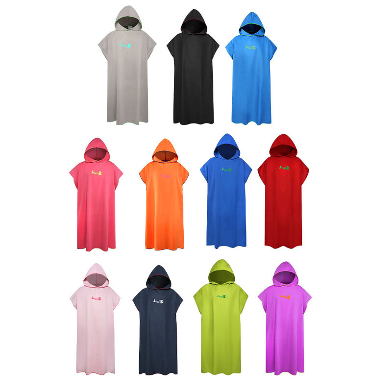 Hooded Towel Poncho Adult Towel Sleeveless Beach Portable Microfibre Wetsuit Quick Drying Super Soft for Surfers Swimmers