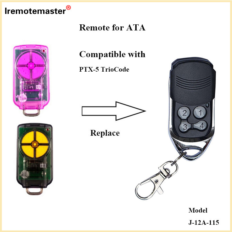 Control remoto para puerta de garaje, Compatible con ATA PTX-5v1, PTX-5, GDO 6v 3/7v 3/8v 3/9v3