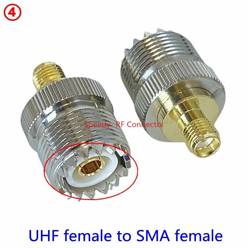 1 sztuk UHF SO239 PL259 do SMA męski wtyk i żeńskie gniazdo złącze adaptera koncentrycznego RF końcówki przewodów prosto szybka dostawa mosiądz miedź