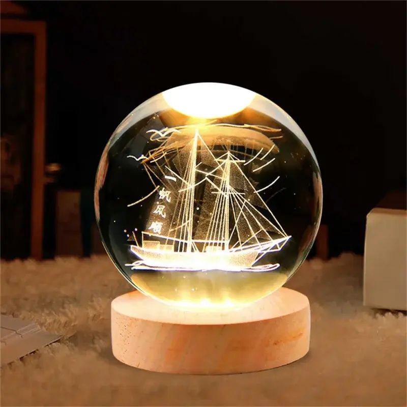 Luminous Small Night Lamp, Star Light, One Deer Has Your Crystal Ball, Projection Ambience Light, Creative Gift