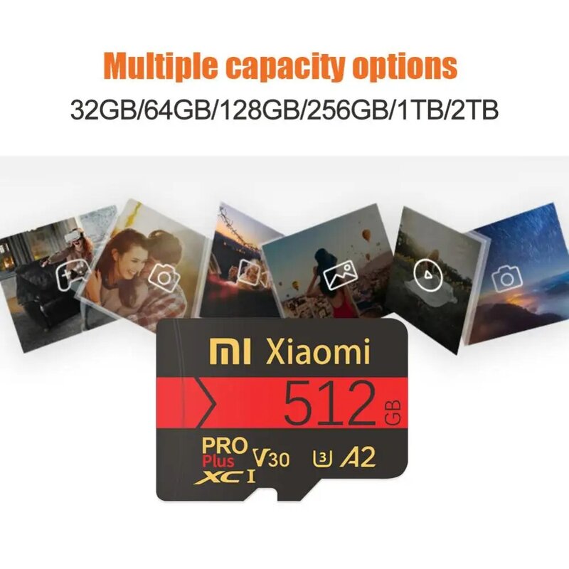 Mijia xiaomi micro tf sd karte a1 klasse 10 2tb smart flash hoch geschwindigkeit sd tf speicher karte 1tb cartao de memoria für telefon/kamera