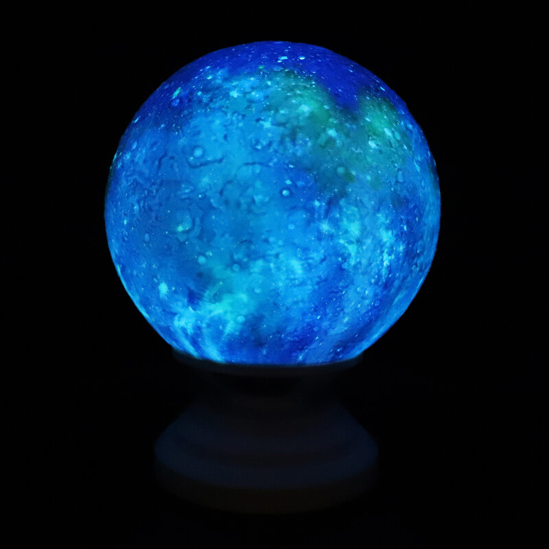 16 colori RGB Base girevole bambini Moon table moon lamp night 3d star led moon light per camera da letto