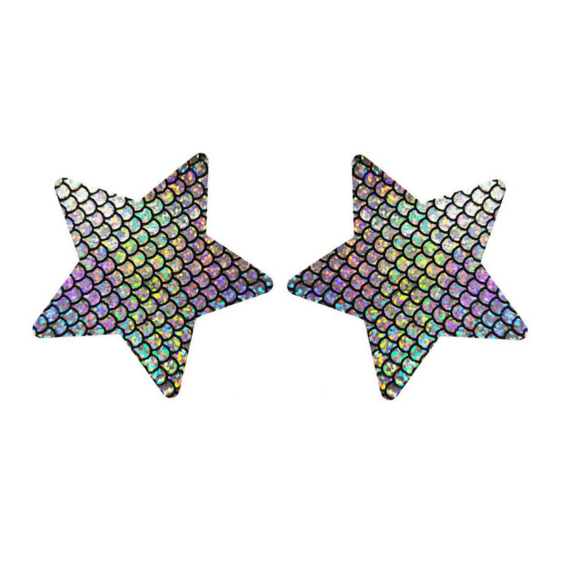 Comeondear модная блестящая Звезда одна пара накладок на соски женские одноразовые многоцветные полированные матовые сексуальные невидимые наклейки