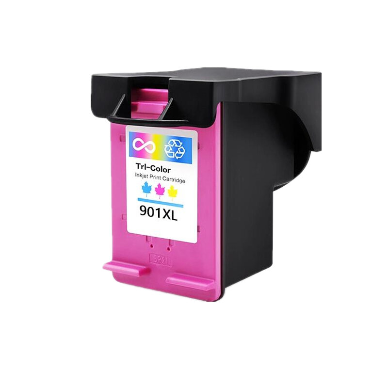 Cartucho de tinta compatível para impressora HP, Officejet J4530, J4540, J4550, J4580, J4585, J4624, J4640, J4660, J4680, J4680C, 901 XL