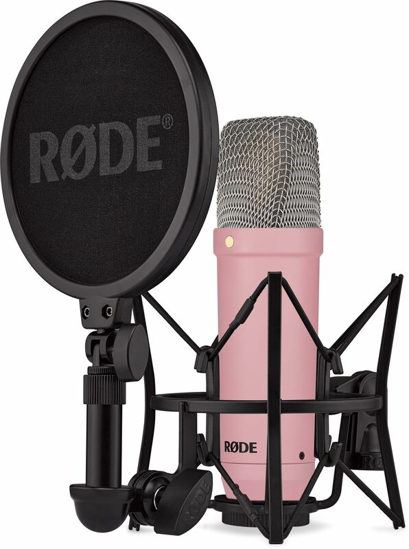 RODE NT1 Series Large-Diaphragm Condenser Microphone with Shock Mount Pop Filter XLR Cable for Music Production Vocal Recording