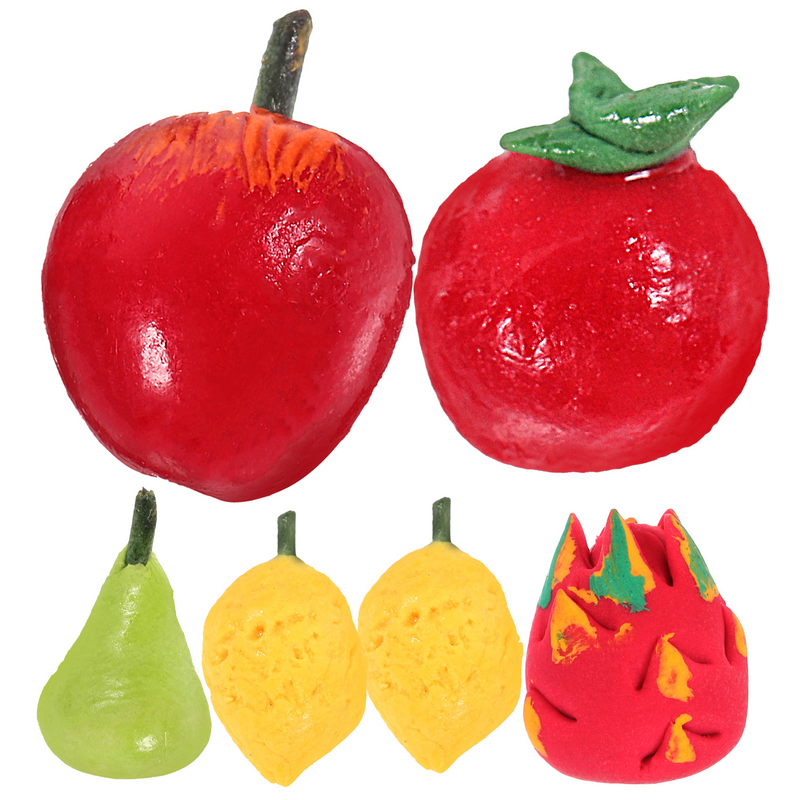 Realistic Mini Fruit Model Set, Resina Toy, Casa Acessórios, 1 Conjunto