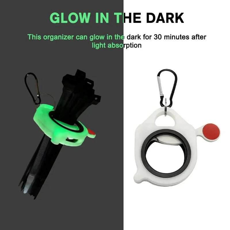 Cable Tie Storage Portable Fluorescent Storage Cable Tie Holder