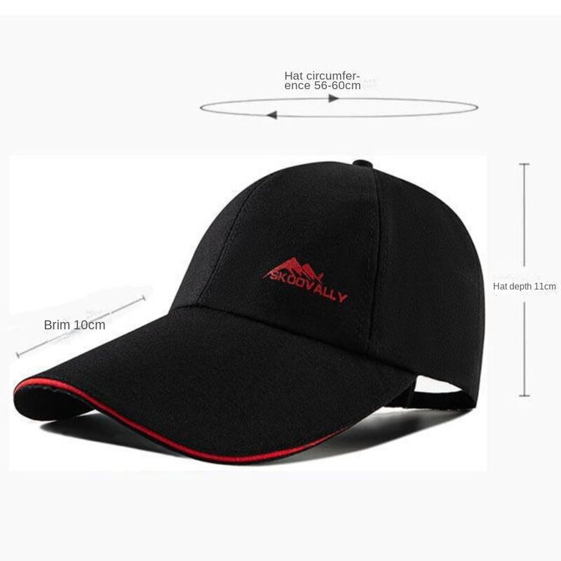 Anti-przeciwsłoneczna czapka baseballowa 2024 regulowany Hip Hop Gorras haft anty-uv czapki tirówki cztery sezony