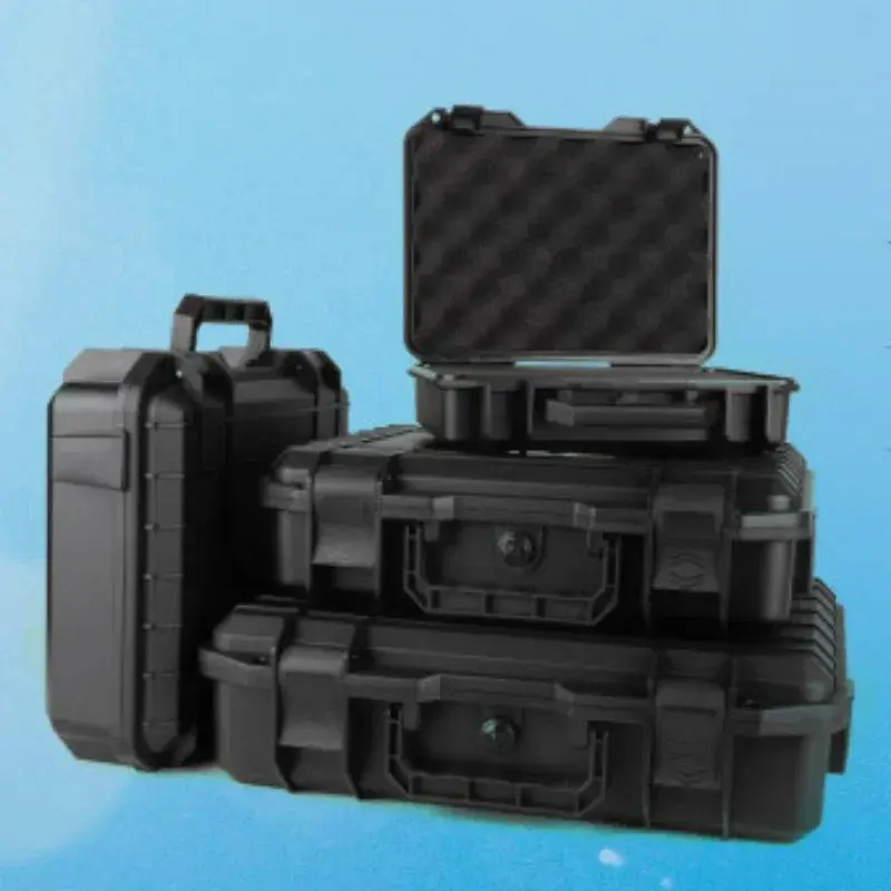 2024 Tool Box ABS Plastic Safety Equipment Instrument Case Portable Dry Tool Box Impact Resistant  with Pre-cut Foam