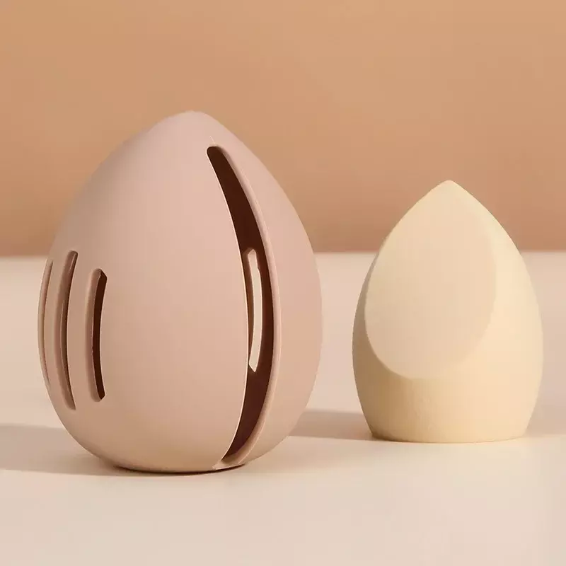 Custodia in Silicone per la conservazione delle uova di bellezza scatola portaoggetti borsa per la conservazione del contenitore per soffio di polvere traspirante antipolvere nuovi accessori per strumenti di bellezza