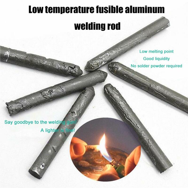 Varillas de soldadura de aluminio con núcleo de polvo, baja temperatura, fácil de fundir, sin necesidad de herramientas de soldadura