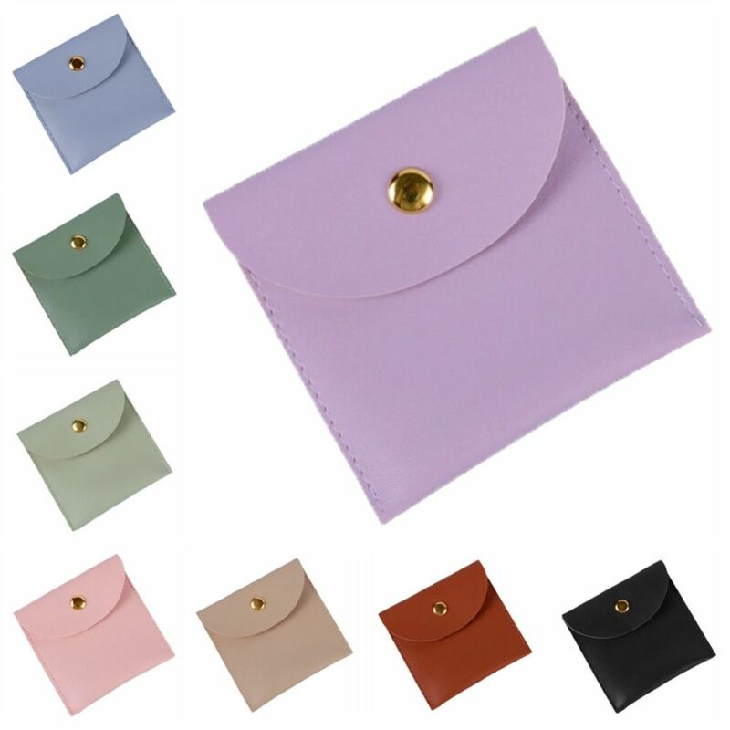 Pure Color Short Coin Purse Korean Style Large Capacity ID Credit Card Holder Small Handbag Money Bag Mini PU Leather Wallet