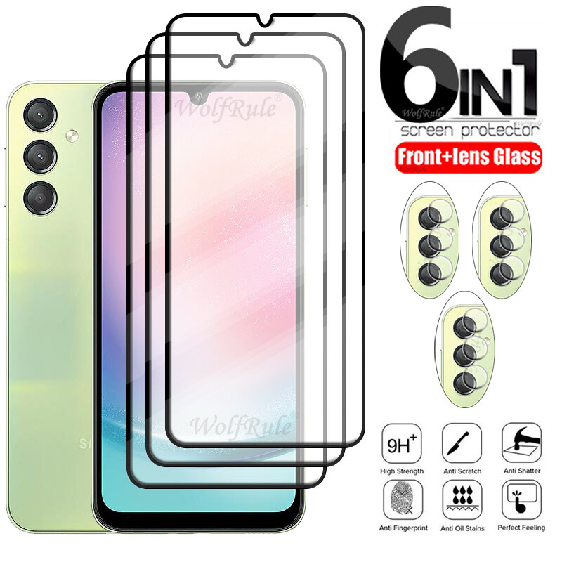 Full Cover Glass For Samsung Galaxy A24 Glass Samsung A24 Glass Full Screen Protector Samsung A34 A14 A04 A04S A24 Lens Glass