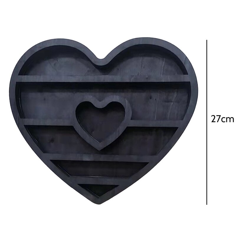 คริสตัลรูปหัวใจรูปหัวใจรูปพระจันทร์ Essential คริสตัลที่โชว์น้ำมันชั้นวางติดผนังชั้นโชว์บ้านห้องนั่งเล่น