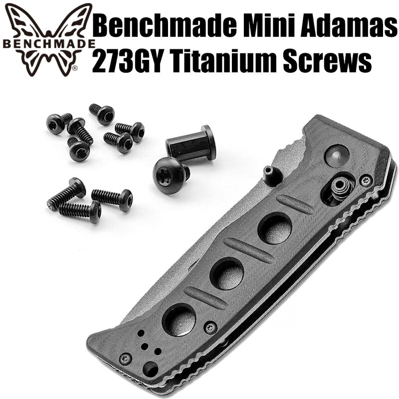 Personalizado mini adamas 273 faca de titânio parafuso para benchmade mini adamas 273 faca diy lidar com material parafuso