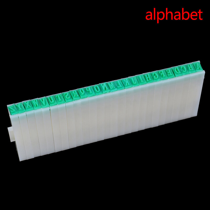 Ablum-sello digital con letras del alfabeto, números, símbolos, Capítulo de sello, combinación de impresión de tinta