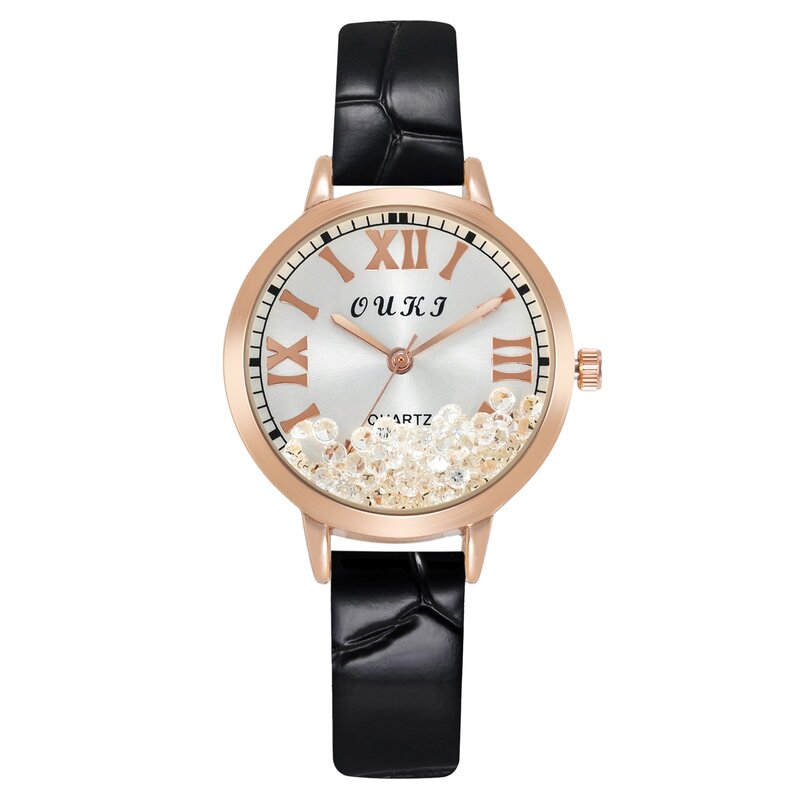นาฬิกาควอทซ์ข้อมือนาฬิกาผู้หญิงหรูหรูหรูสำหรับผู้หญิงนาฬิกาเซ็ตนาฬิกาผู้หญิงกันน้ำได้แม่นยำ2023