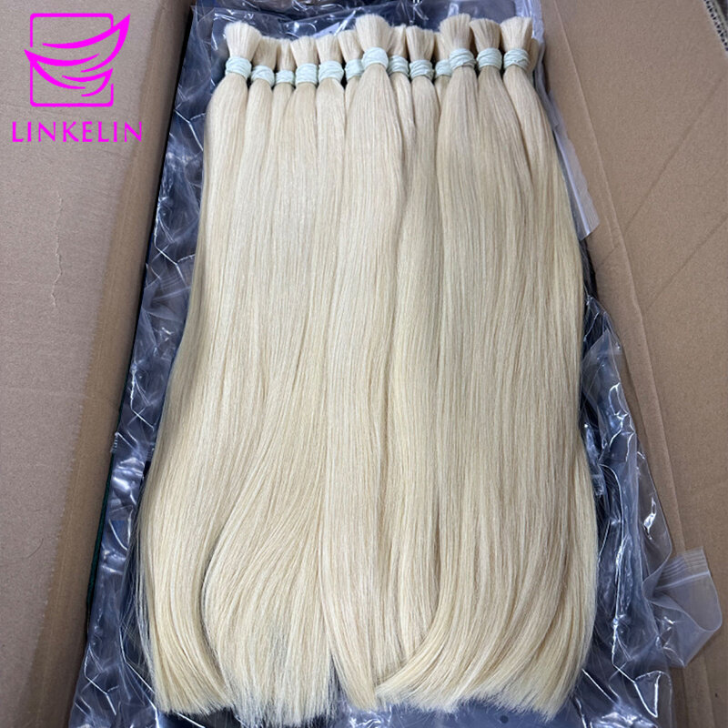 613 Human Hair Bulk For Braiding No Weft Human Hair Extensions Vietnamese Hair Blonde 100% Human Hair Extension Thicken 100g