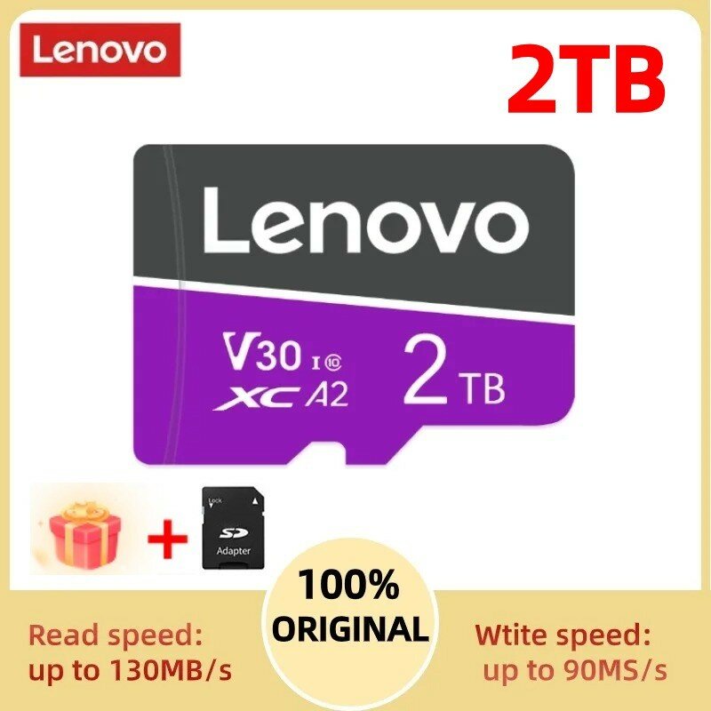 Lenovo carro De Memoria 1TB 2TB 4K Ultra-HD Memoria TF Card Mini Sd 512GB 128GB classe 10 Micro TF SD Card Cartao per Smartphone