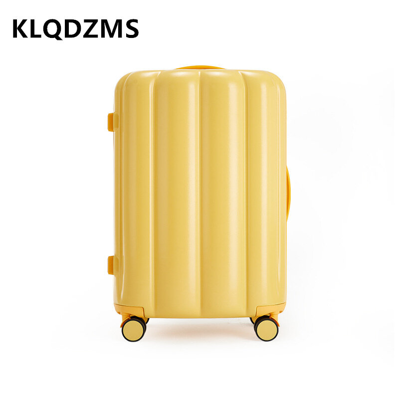 KLQDZMS-Valise roulante à roulettes pour dames, coffre d'embarquement silencieux, grande capacité, bagage général, nouveau, 20 po, 24 po, 26 po