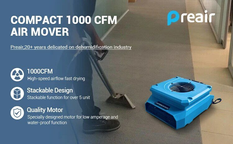High Quality Carpet Floor Dryer Blower Cleaner Low Profile Air Mover for Janitorial Water Damage Dryer and Cleaning