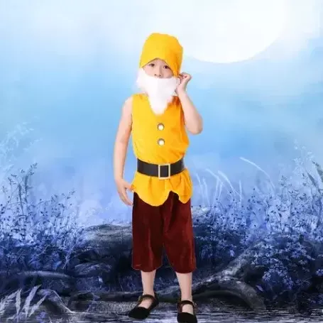 Karnawał Cosplay odzież świąteczna występ siedem krasnoludków kostium dla dzieci stroje świąteczne dla dzieci Halloween