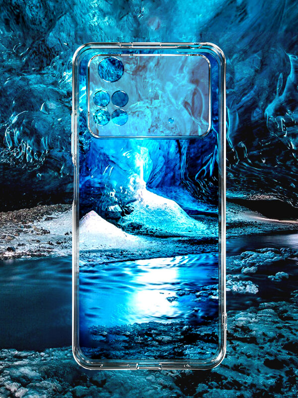 Capa de telefone de silicone transparente ultra fina, tampa traseira completa e macia para Xiaomi POCO F3, X4, M4, X3, M3, F2, M2 Pro, GT