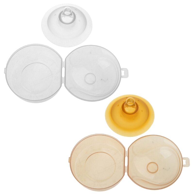 Protezione per capezzoli in silicone a doppio strato che allatta seno della madre per protezione del cappuccio protettivo