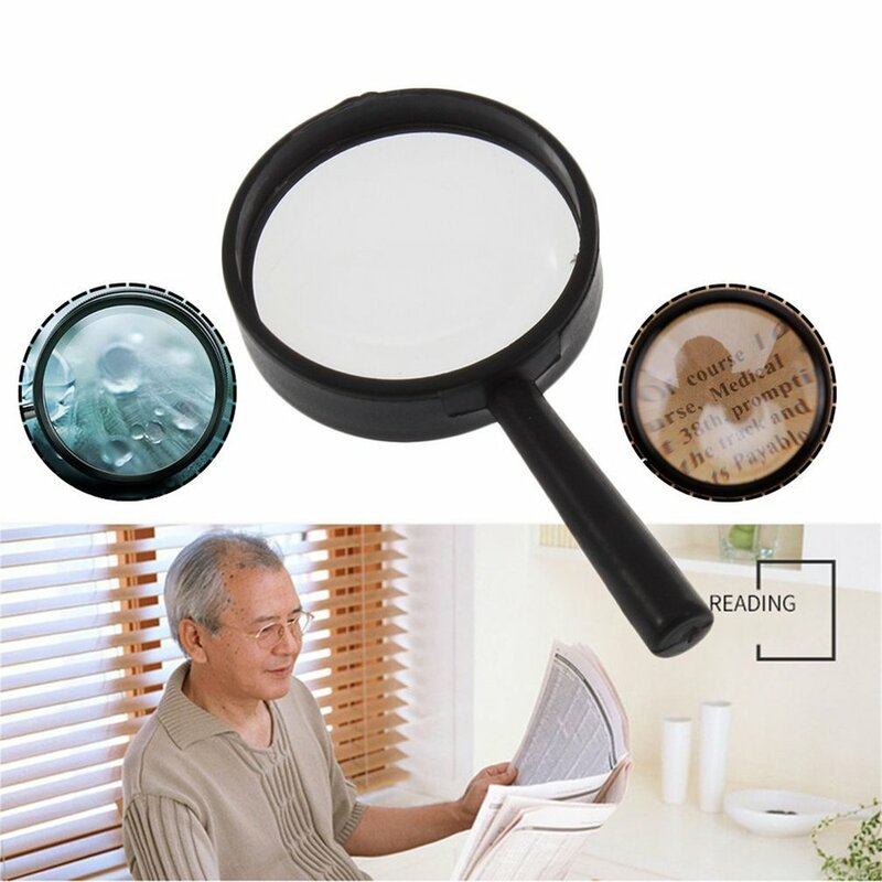 5X Handheld Magnifier 25mm Mini Pocket Seniors Reading Magnifying Glass for People with Low Vision Macular Degeneration