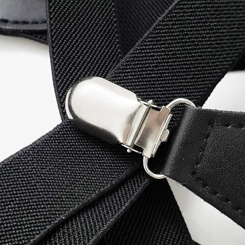 Cinturino Clip Gentlemen X Back Shirt Clip tracolla cintura elastica pantaloni appesi Clip bretelle da uomo Clip bretelle regolabili