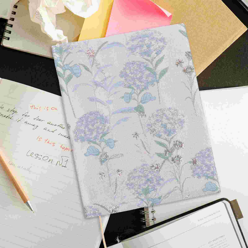 Scrapbooksing Sleeve Protector Covers Washable Decorative Books Floral Fabric Cloth Zipper Travel Sleeves