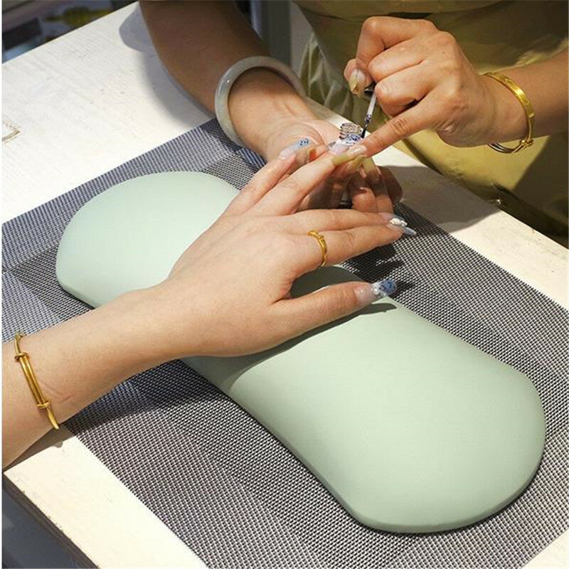 Novo 1pc couro do plutônio prego mão travesseiro braço resto mesa prego manicure travesseiro simples confortável prego arte ferramenta 4 #