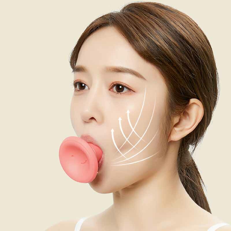 New Silicone Face Facial Lifter Slimming Face Lifter Double Thin Wrinkle Removal Blow Breath Exerciser Masseter Muscle Line Tool