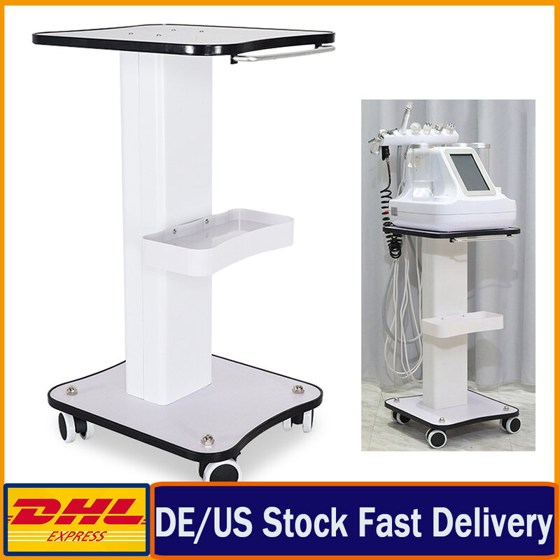 Max Load 40Kg Salon Table Trolley Stand Rolling Cart Beauty Wheel Holde Trolley Stand Beauty Equipment Machine Moving Cart
