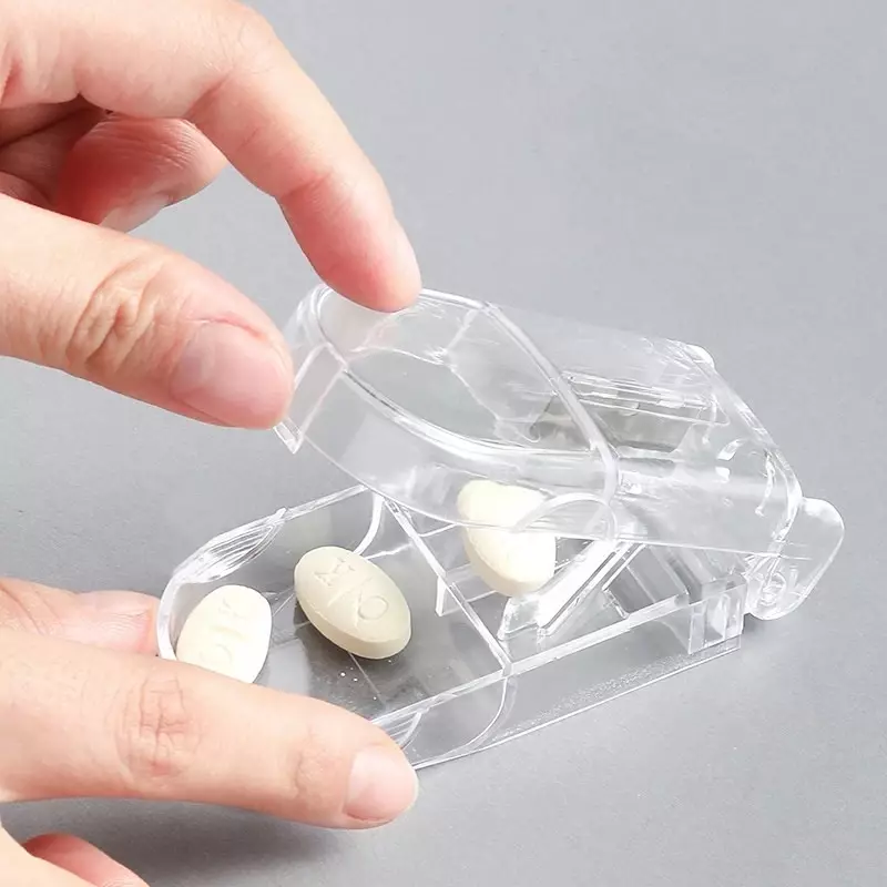 Geneeskunde Doos Pil Caplets Geneeskunde Dosis Tablet Cutter Splitter Verdeel Compartiment Opbergdoos Draagbare Thuis Geneeskunde Case Dozen
