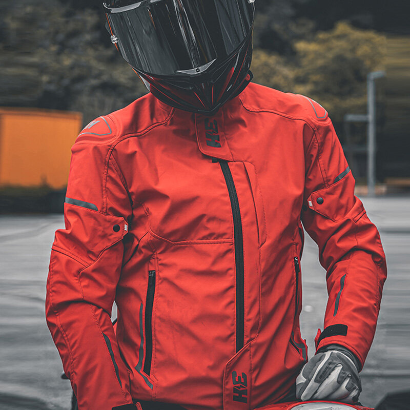 Модная Водонепроницаемая теплая CE безопасная мотоциклетная Экипировка Авто унисекс гоночная одежда Мотоциклетные Куртки для верховой езды