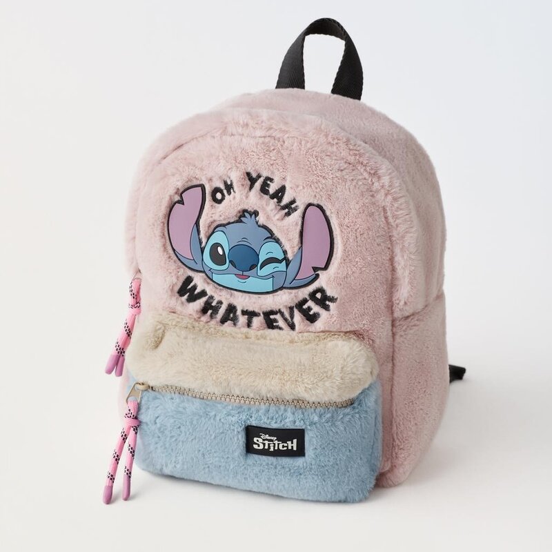 Новый рюкзак Disney, школьный ранец для детского сада, Детская сумка для мальчиков и девочек, плюшевый рюкзак с цветными вставками