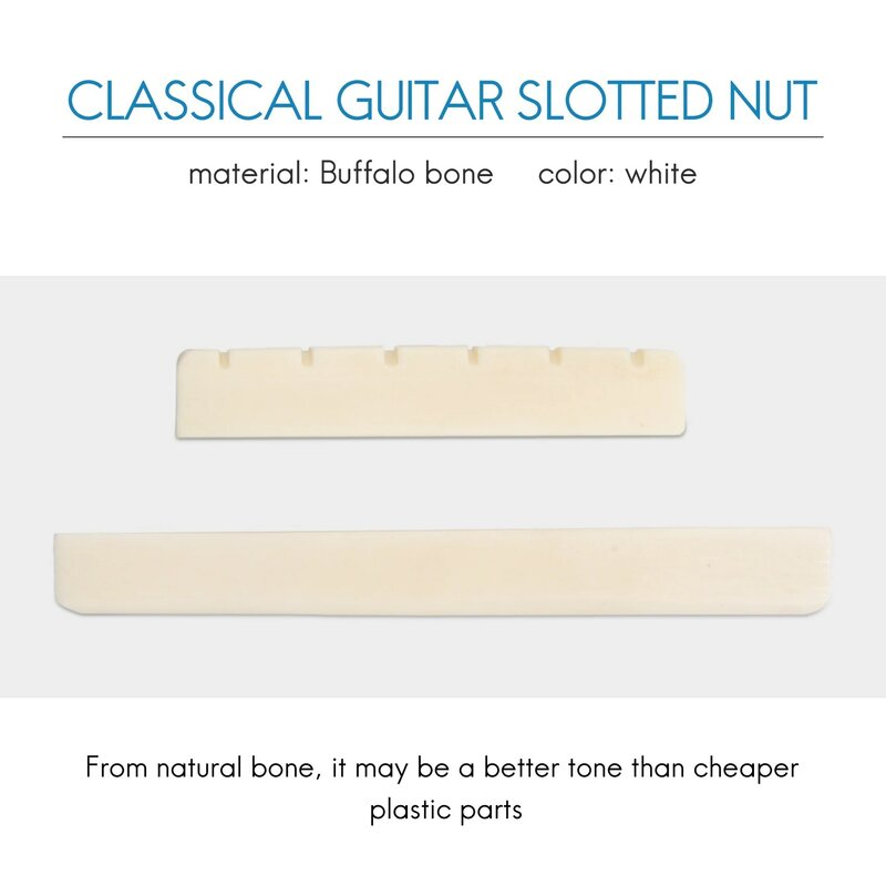 Klassieke Gitaar Bone Sleuf Zadelmoer Set