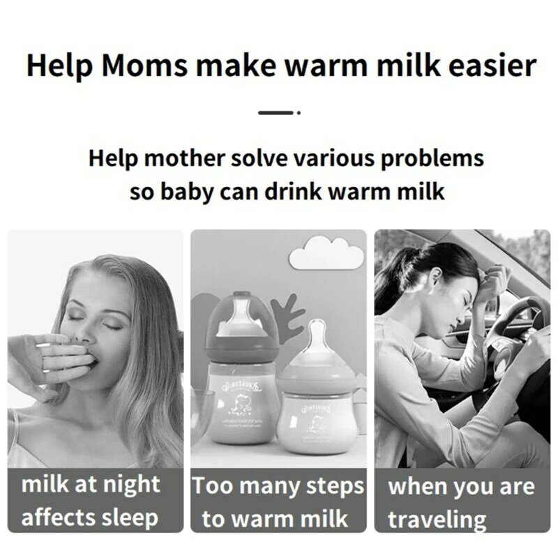 USB زجاجة الحليب دفئا زجاجة الرضع المحمولة الحرارة حفظة زجاجة التدفئة كم دروبشيبينغ