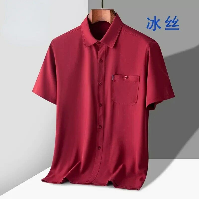 Camisa de manga corta para hombre, camisa masculina con botones, ropa barata, envío gratis